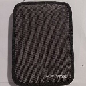 Nintendo DS XL 3DS Black Zippered Carrying Case Holds 12 Games + Console